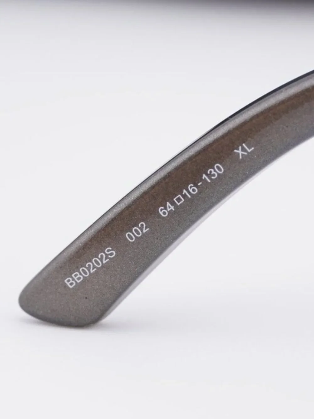 Balenciaga BB0202S 002 Unisex Geometric Sunglasses - Silver / Grey